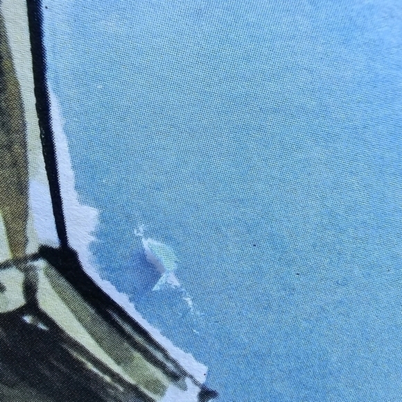 Vintage print of Place du Centre, signed Raphael. - Picture 5 of 14